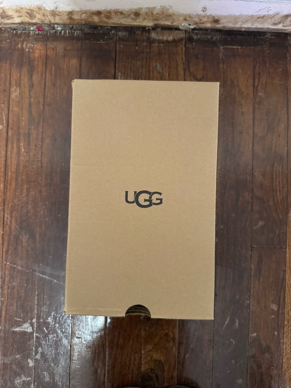 UGG Black Suede Moccasin with Cream Shearling Lining - Picture 7 of 7